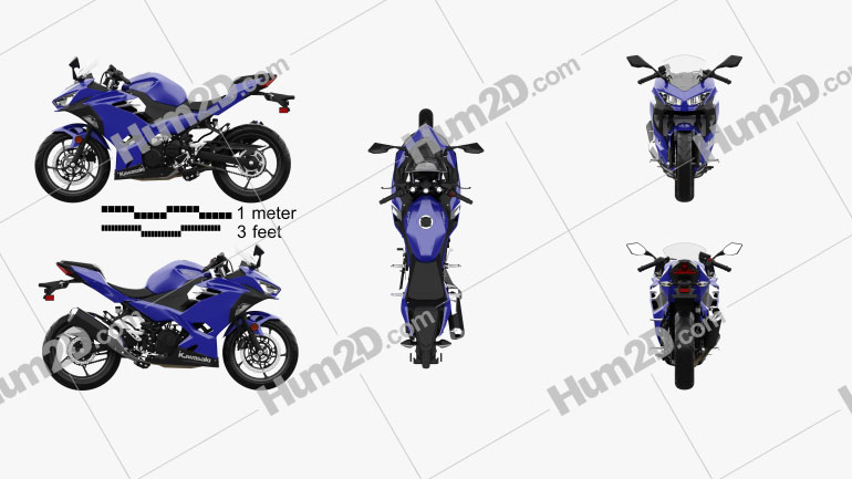 Kawasaki Ninja 400 2018 Blueprint