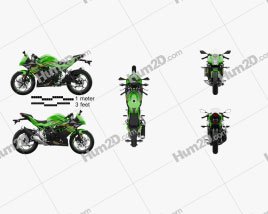 Kawasaki Ninja 125 2019 Motorrad clipart