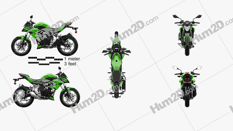 Kawasaki Z125 2019 Blueprint