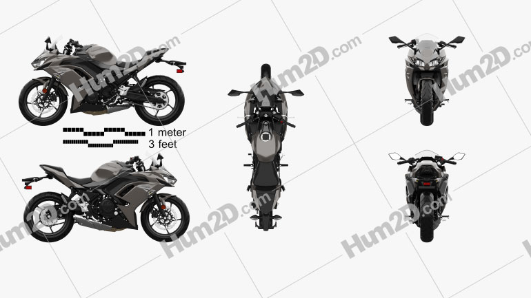 Kawasaki Ninja 650 2021 Moto clipart