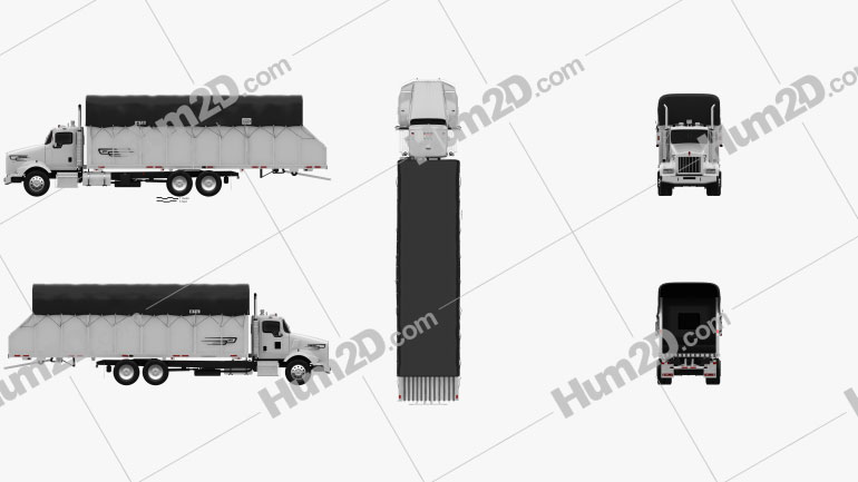 Kenworth T800 Cotton Truck 2011 PNG Clipart