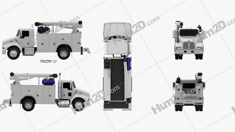 Kenworth T300 Heavy Service Truck 2006 PNG Clipart