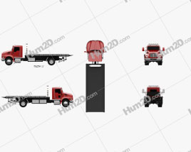 Kenworth T370 Tow Truck 2009 clipart