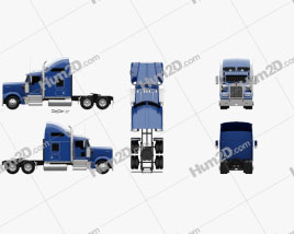 Kenworth W900L Sattelzug 2005 clipart