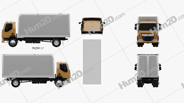 Kenworth K370 Box-LKW 2014 clipart