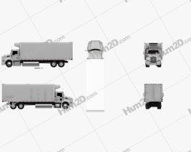 Kenworth T440 Refrigerator Truck 3-axle 2009 clipart