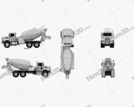 Kenworth T470 Mixer Truck 2009 clipart
