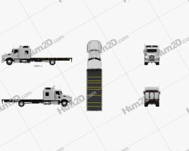 Kenworth T400 Flatbed Truck 2012 clipart