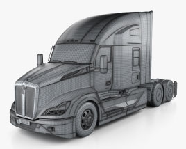 Kenworth T680 Sleeper Cab Tractor Truck 2024 clipart