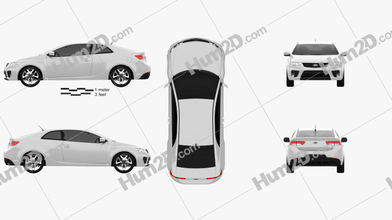 Kia Cerato Coupe 2012 Blueprint