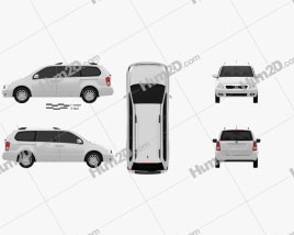 Kia Sedona (Carnival) LWB 2012 clipart