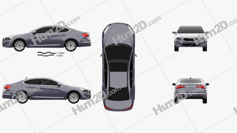 Kia Cadenza (K7) 2014 car clipart