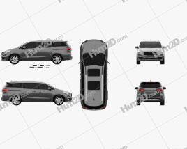 Kia Sedona SXL 2015 clipart