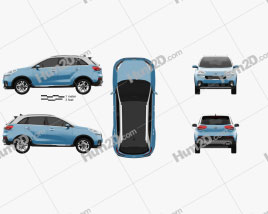 Kia KX3 2015 car clipart