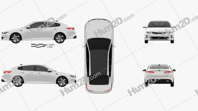 Kia K5 MX 2016 car clipart