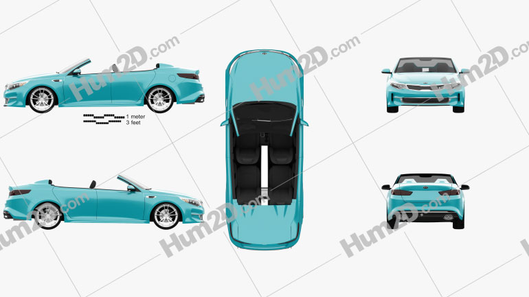 Kia Optima Roadster A1A 2015 car clipart