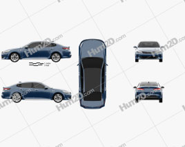 Kia Optima Hybrid 2017 car clipart