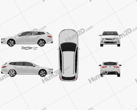 Kia Optima wagon 2017 car clipart
