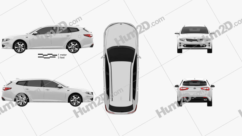 Kia Optima wagon 2017 car clipart