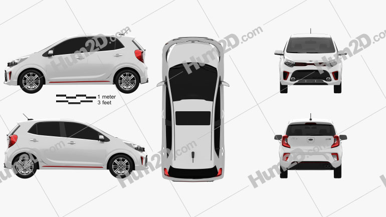 Kia Picanto (Morning) GT-Line 2017 PNG Clipart