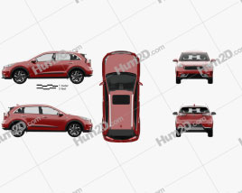 Kia Niro com interior HQ 2017 car clipart