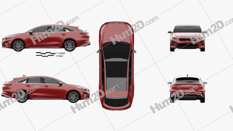 Kia Ceed Pro GT-Line 2019 Blueprint