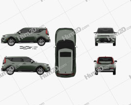 Kia Soul X-Line 2019 car clipart