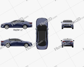 Kia Cadenza US-spec 2020 car clipart
