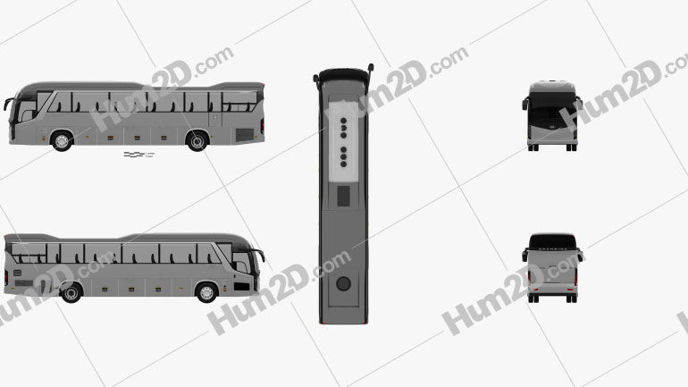 Kia Granbird Bus 2021 clipart