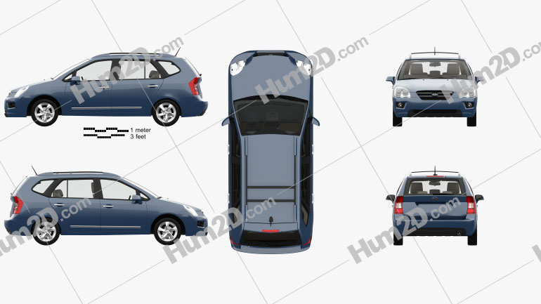 Kia Carens with HQ interior 2006 PNG Clipart