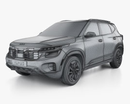 Kia Seltos US-spec 2024 car clipart