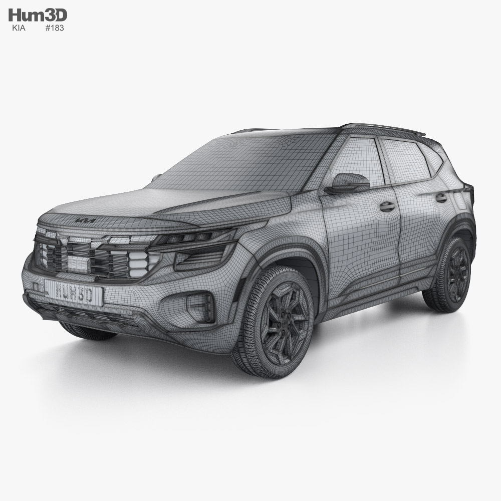 Kia Seltos US-spec 2024 car clipart