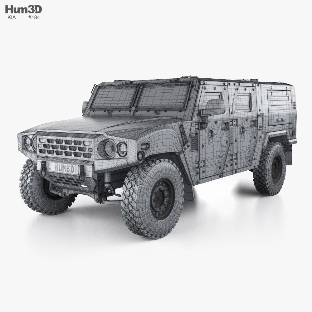 Kia KLTV K151 Bulletproof Command Center 2019 3D model