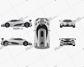 Koenigsegg Agera RS1 US-spec 2020 car clipart
