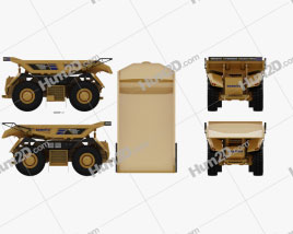Komatsu AHS Dump Truck 2016 clipart