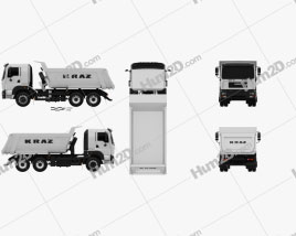 KrAZ C26.2M Caminhão Basculante 2013 clipart