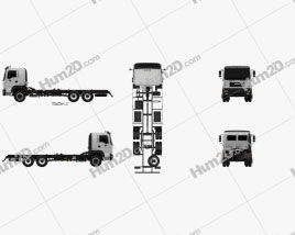 KrAZ 6511 Chassis Truck 2014 clipart