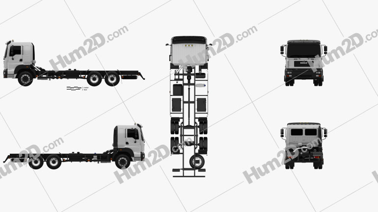 KrAZ 6511 Chassis Truck 2014 PNG Clipart