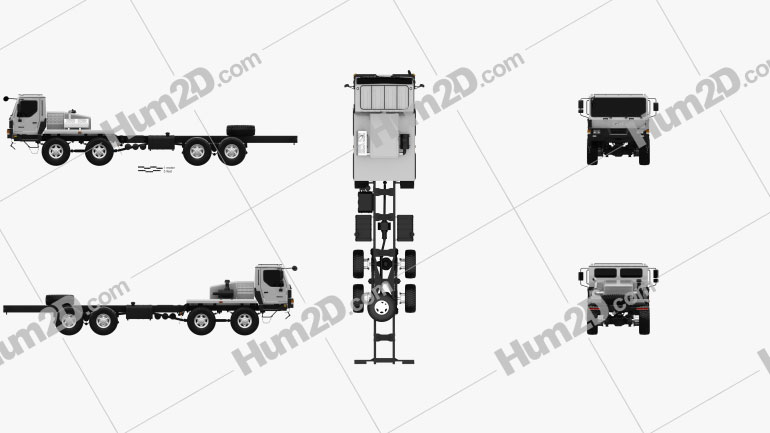 KrAZ 7634HE Chassis Truck 2014 clipart