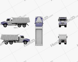 KrAZ C18.1 Dumper Truck 2011 clipart