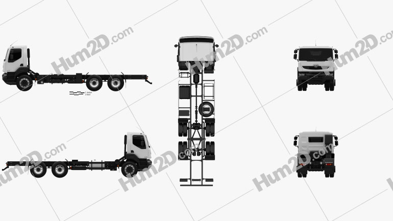 KrAZ H23.2R Chassis Truck 2011 clipart