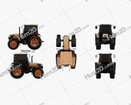 Kubota M7060 2018 Trator clipart