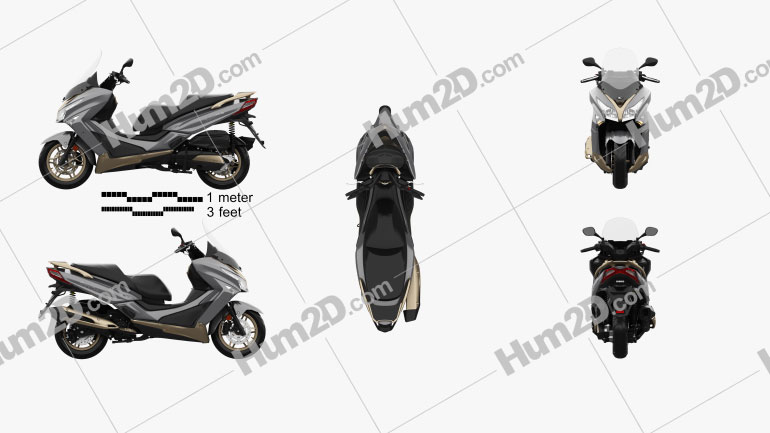 Kymco Grand Dink 300 2016 Motorcycle clipart
