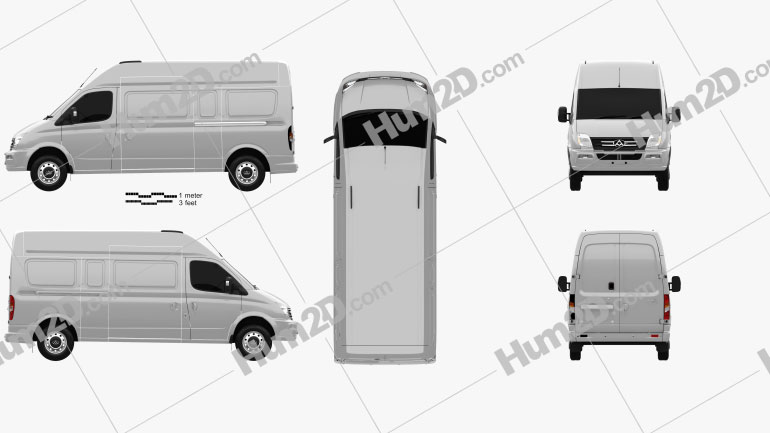 LDV V80 (Maxus) L2H3 2013 Blueprint