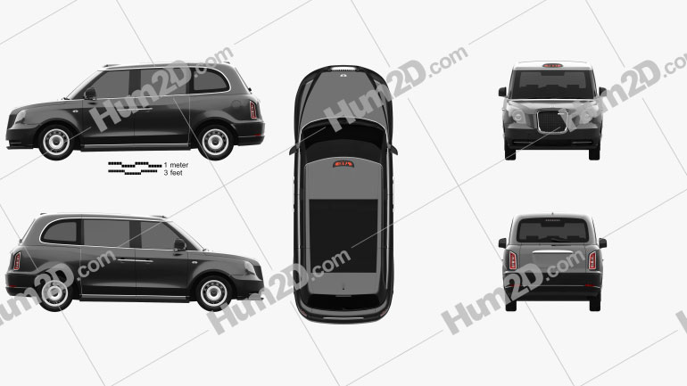 LEVC TX Taxi 2017 PNG Clipart