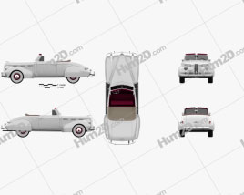 LaSalle Cabrio Coupe (40-5267) 1940 car clipart