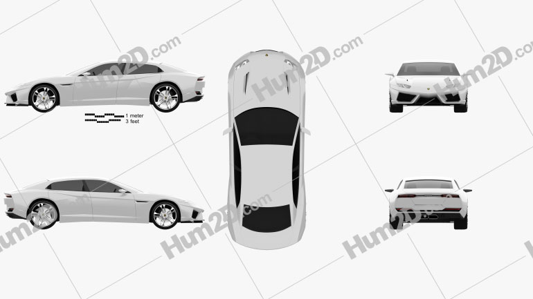 Lamborghini Estoque 2008 car clipart