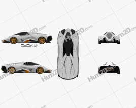 Lamborghini Egoista 2013 car clipart
