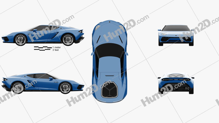 Lamborghini Asterion LPI 910-4 2014 Blueprint