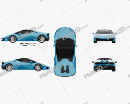 Lamborghini Huracan LP 610-4 Spyder 2015 car clipart